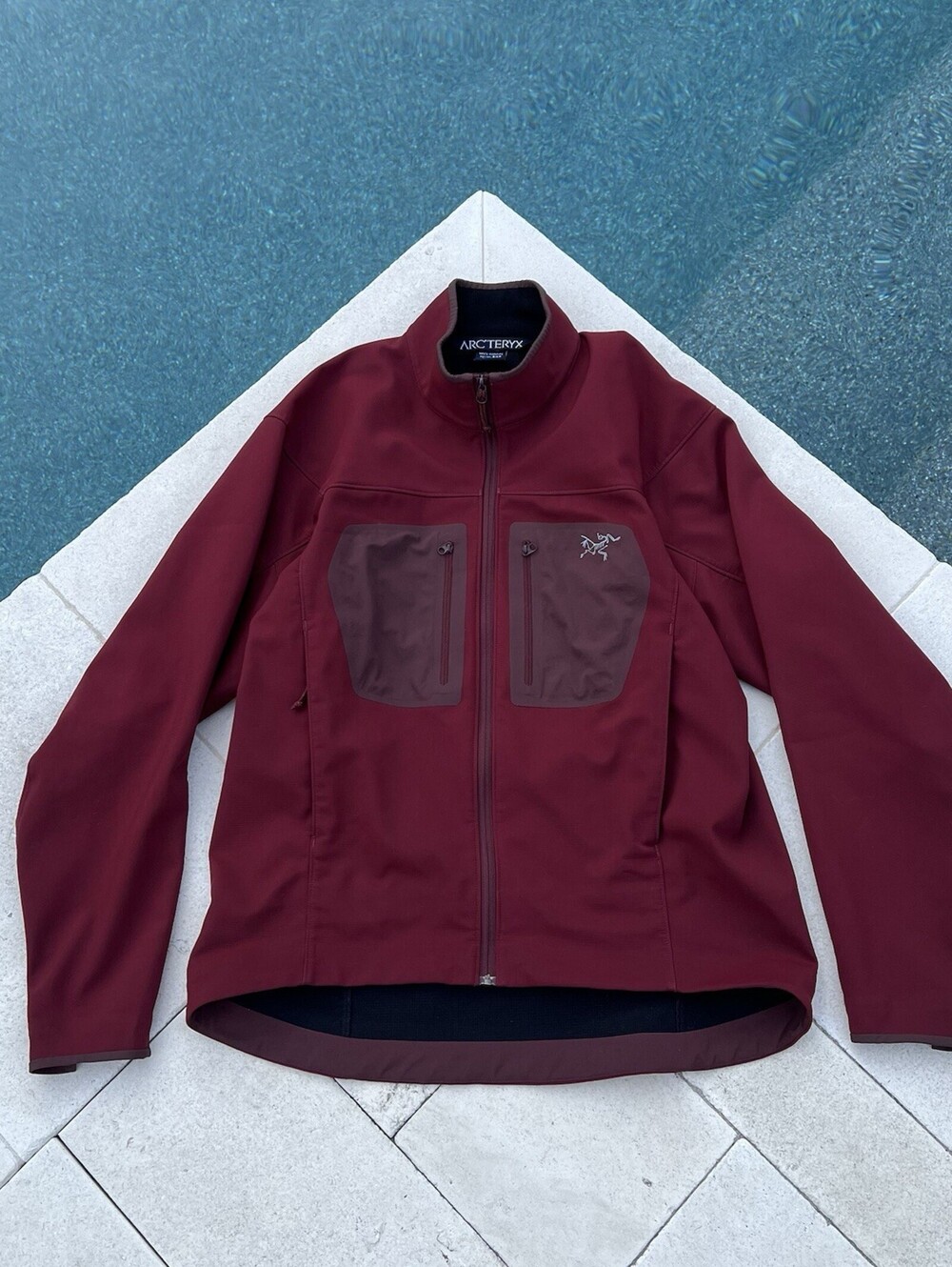 Vintage Arcteryx Epsilon AR Jacket Softshell Medium Two Town Red Maroon
